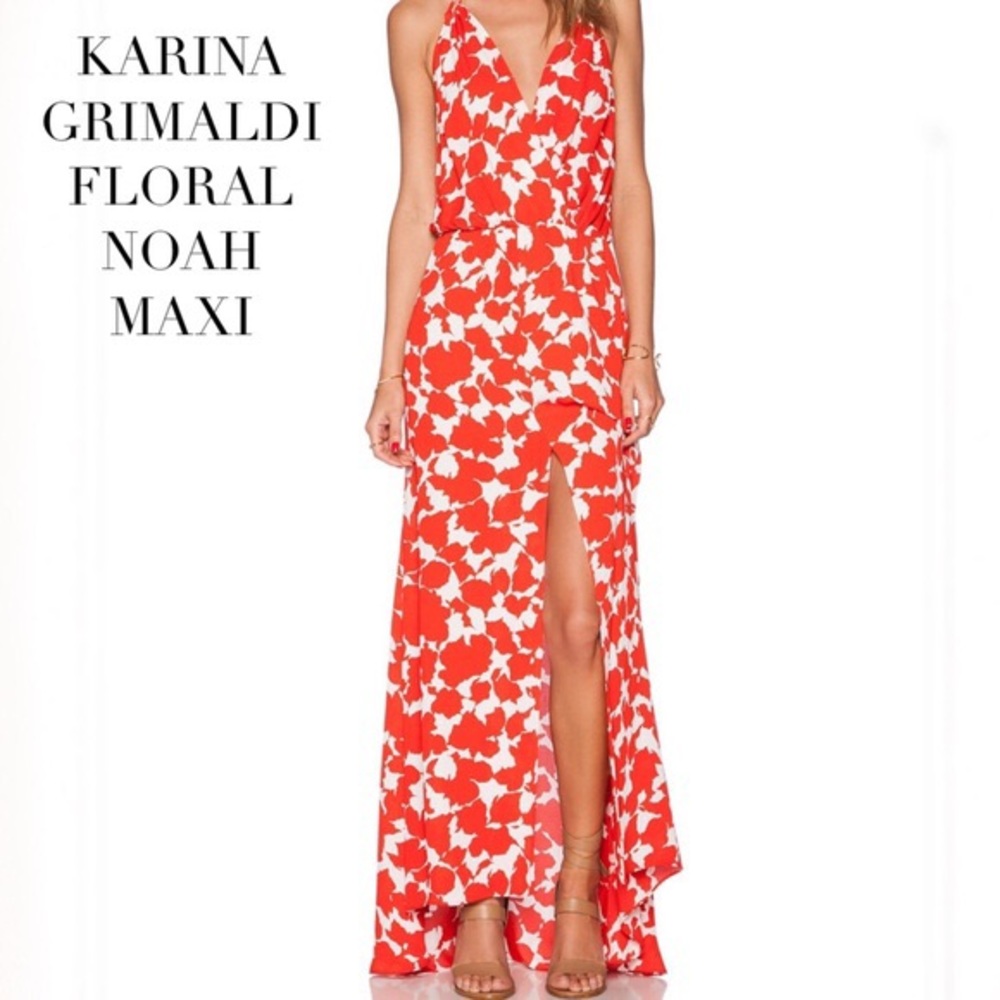 ✂️ Karina Grimaldi Noah Floral Maxi Dress